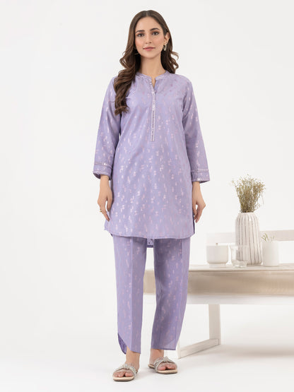 Lawn Co-Ord Set-Embroidered (Pret)