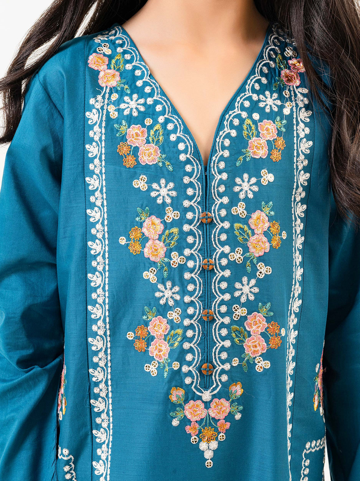 2 Piece Lawn Suit-Embroidered