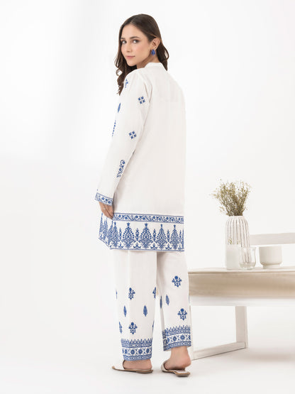 Lawn Co-Ord Set-Embroidered (Pret)