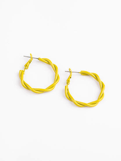 Curly Hoop Earings