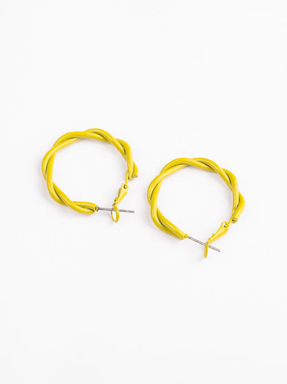 Curly Hoop Earings
