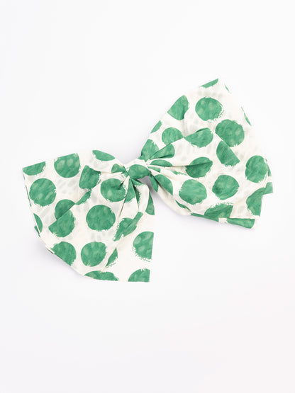 Printed Bow Hair Clip