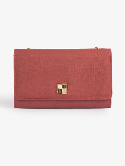 Textured Brooch Clutch