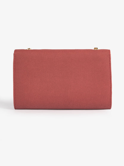Textured Brooch Clutch