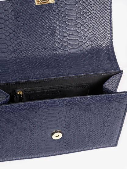 Snake Textured Handbag