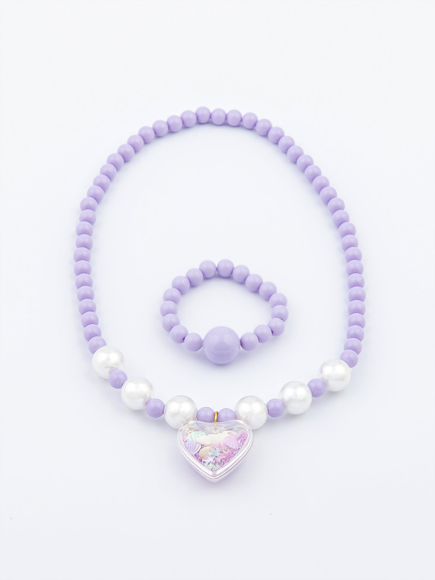 Beaded Necklace and Bracelet Set