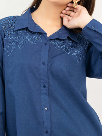 embroidered-jacquard-top