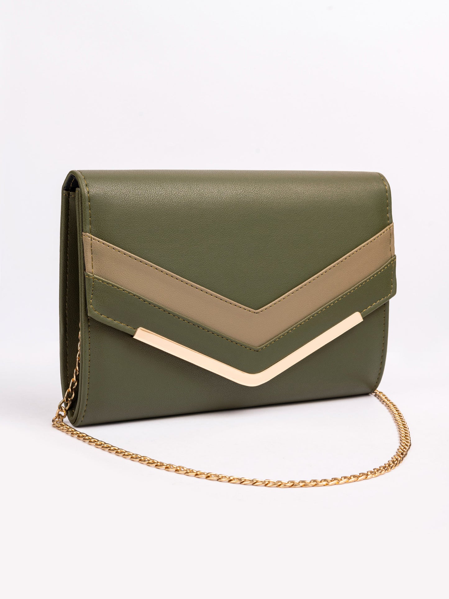 Two Toned Envelope Clutch