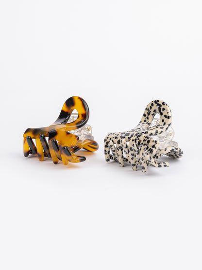 Animal Printed Hair Clips