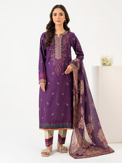 3 Piece Lawn Suit-Embroidered (Pret)