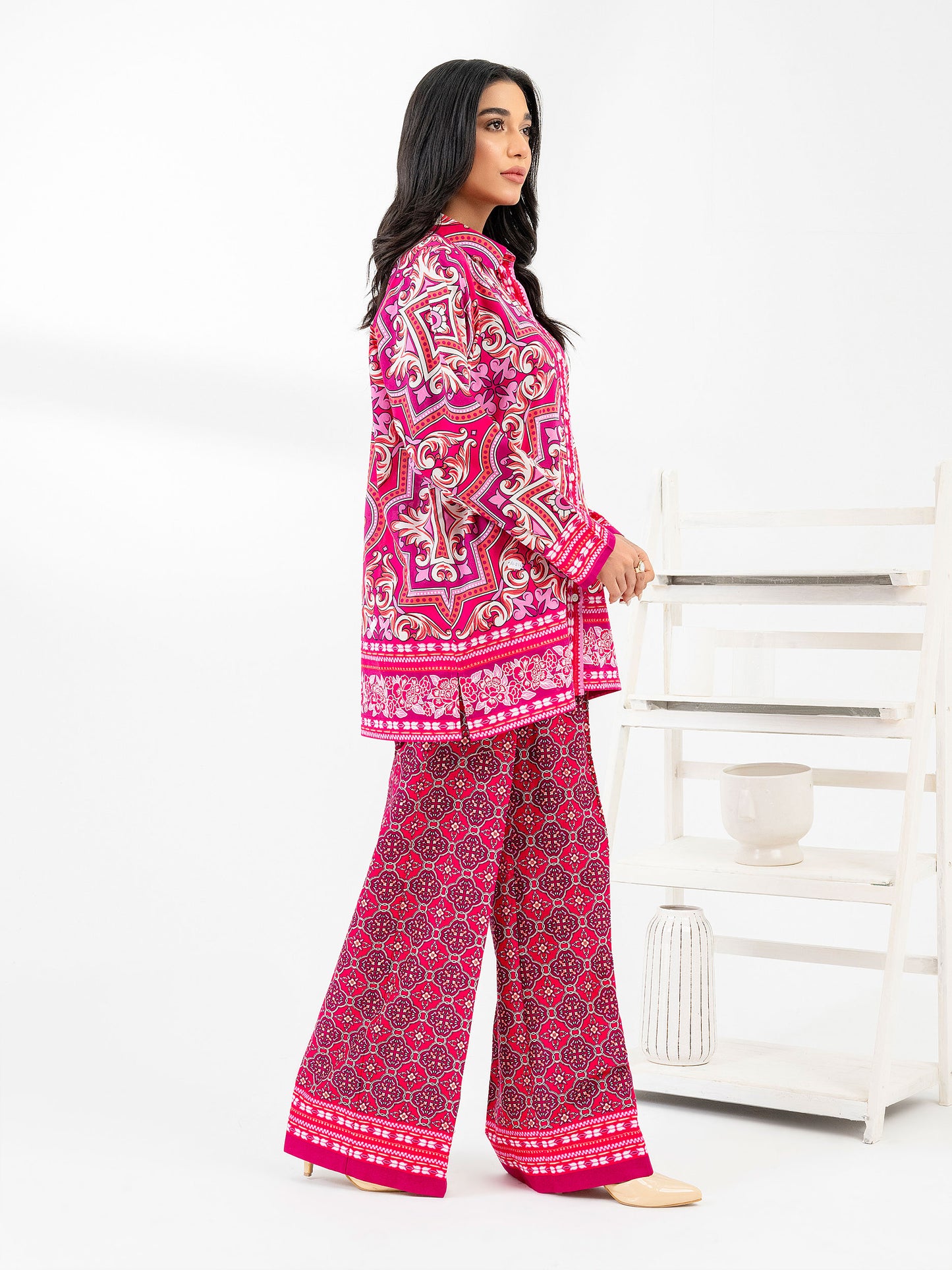 Cambric Co-Ord Set-Printed (Pret)