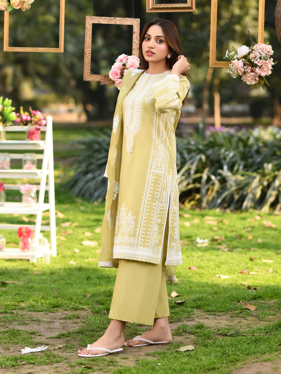 Salitex Embroidered Yarn Dyed Suits Unstitched 3 Piece WUS3LS24RO005UT - Festive Collection