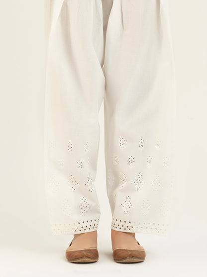 Embroidered Cambric Shalwar