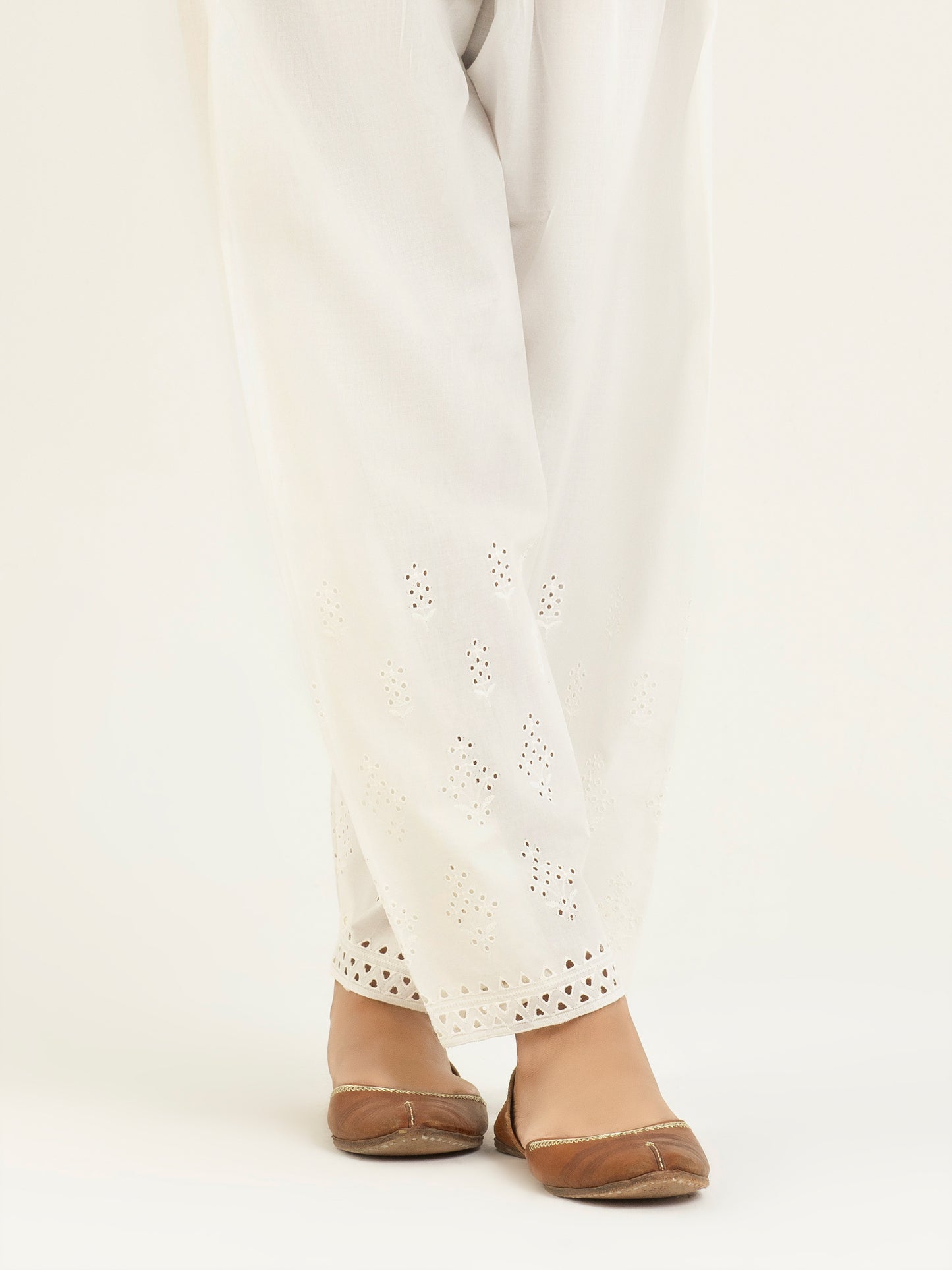 Embroidered Cambric Shalwar