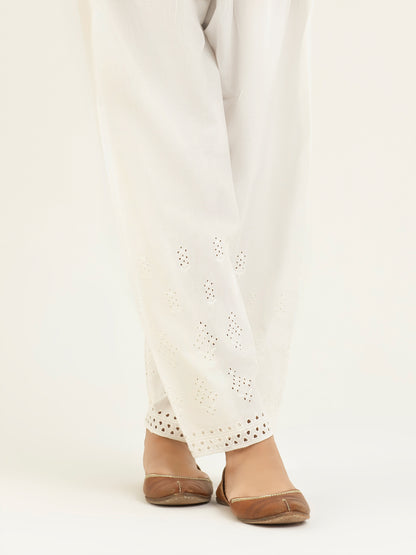 Embroidered Cambric Shalwar