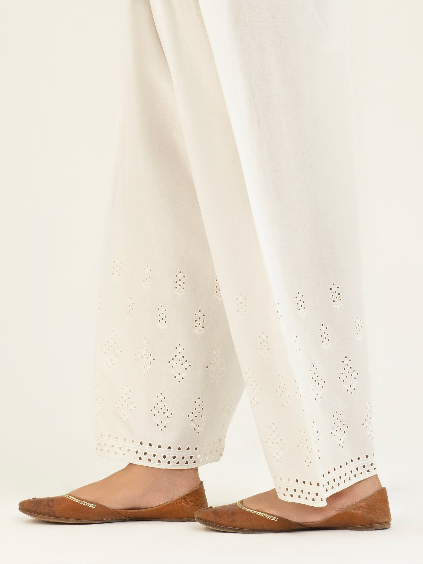 Embroidered Cambric Shalwar