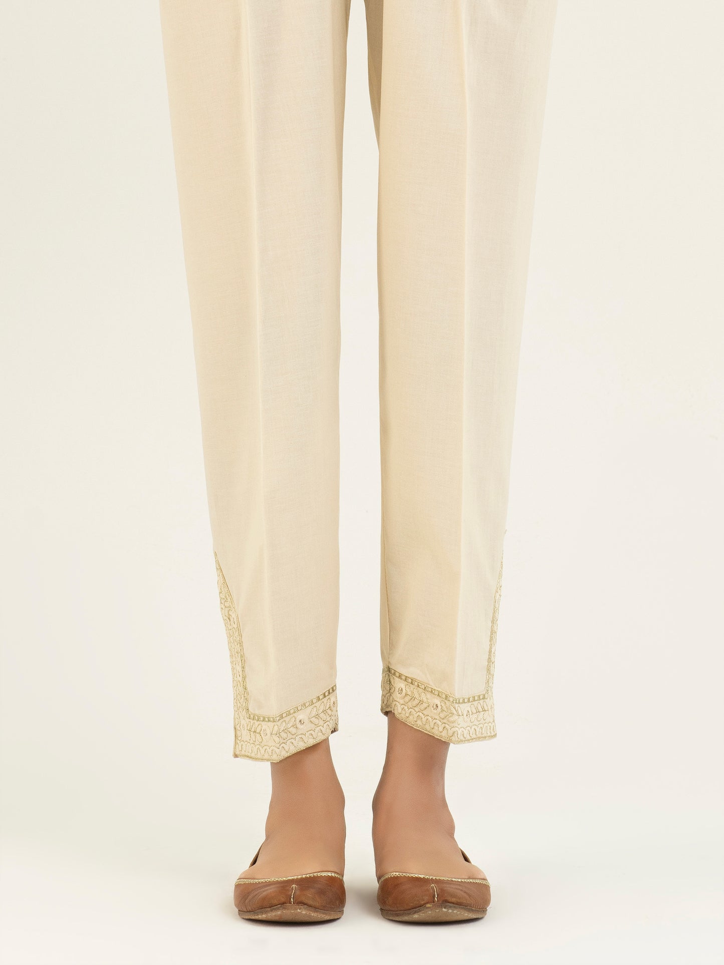 Embroidered Cambric Trouser(Pret)