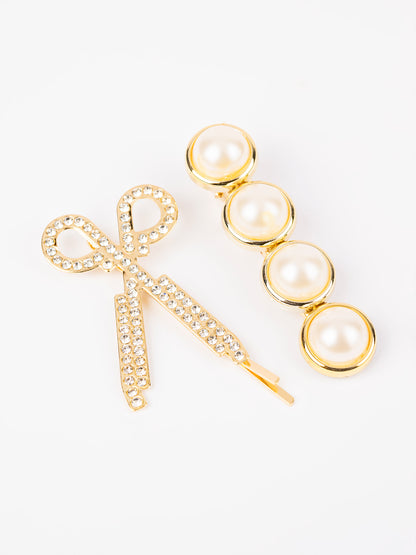 Embellished Scissor Hair Clips