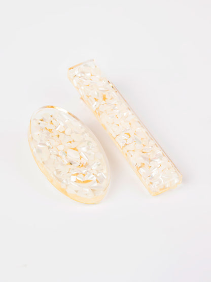 Resin Art Hair Clips