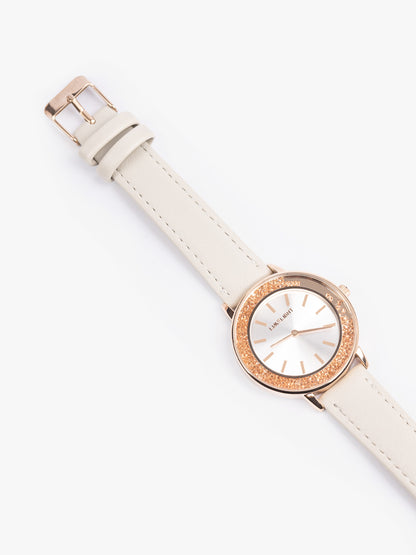 Rhinestone Embellished Watch
