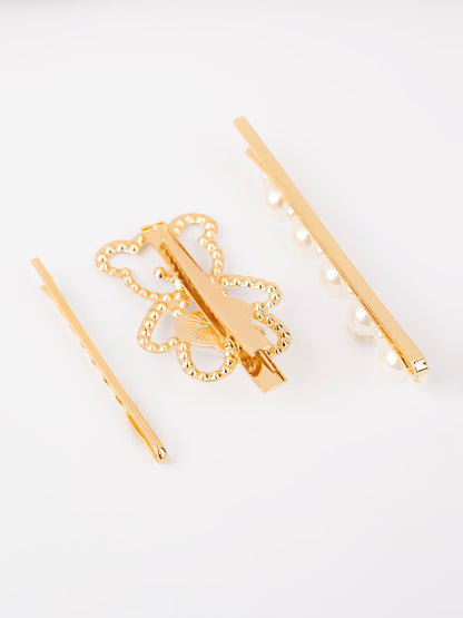 Embellished Teddy Bear Hair Clips
