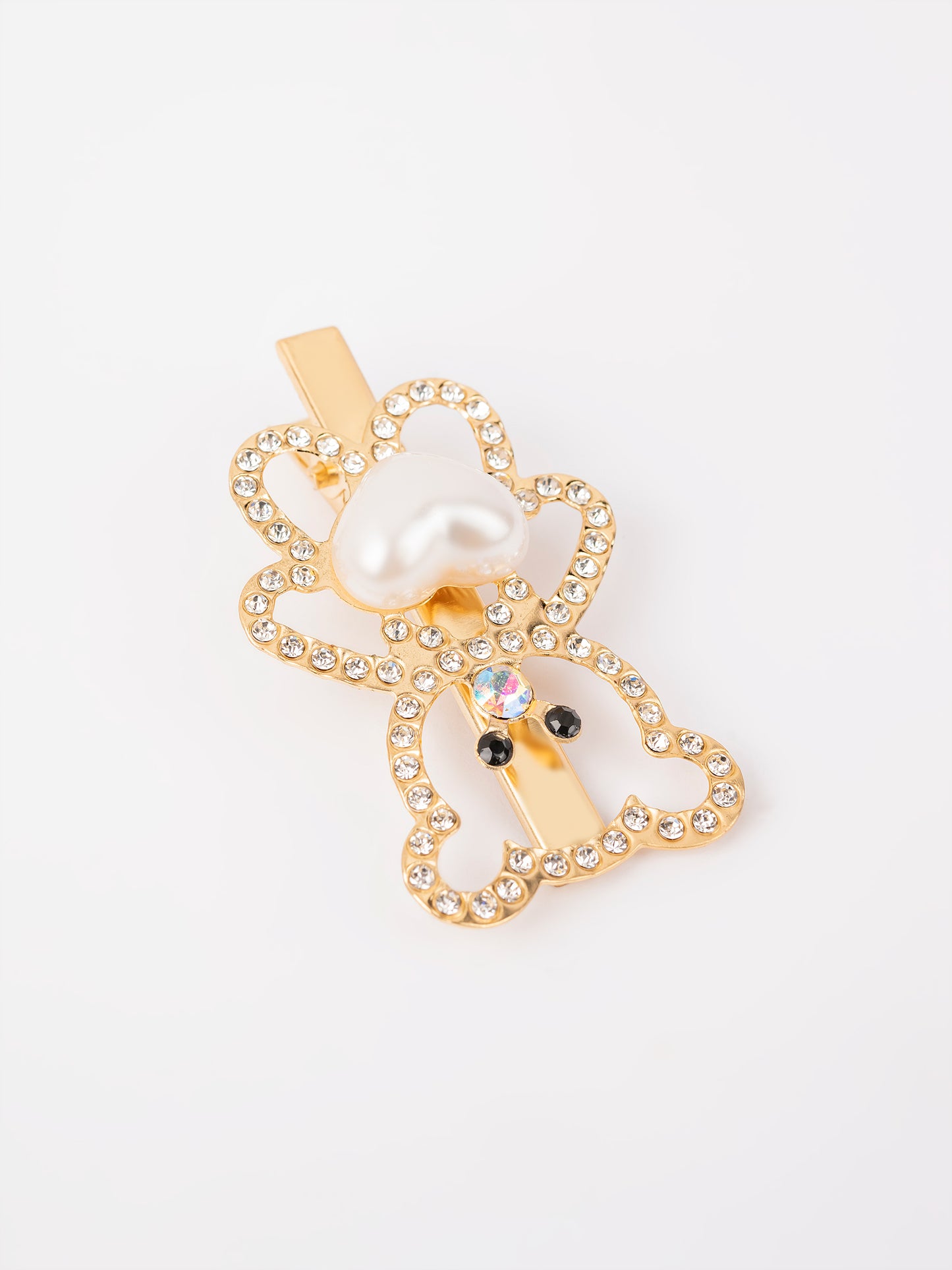 Embellished Teddy Bear Hair Clips