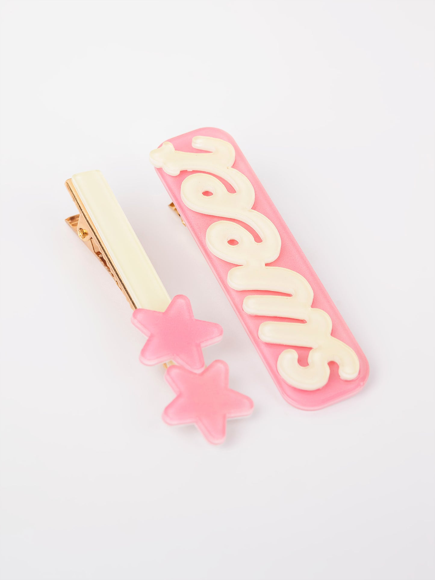 Sweet Written Hair Clips
