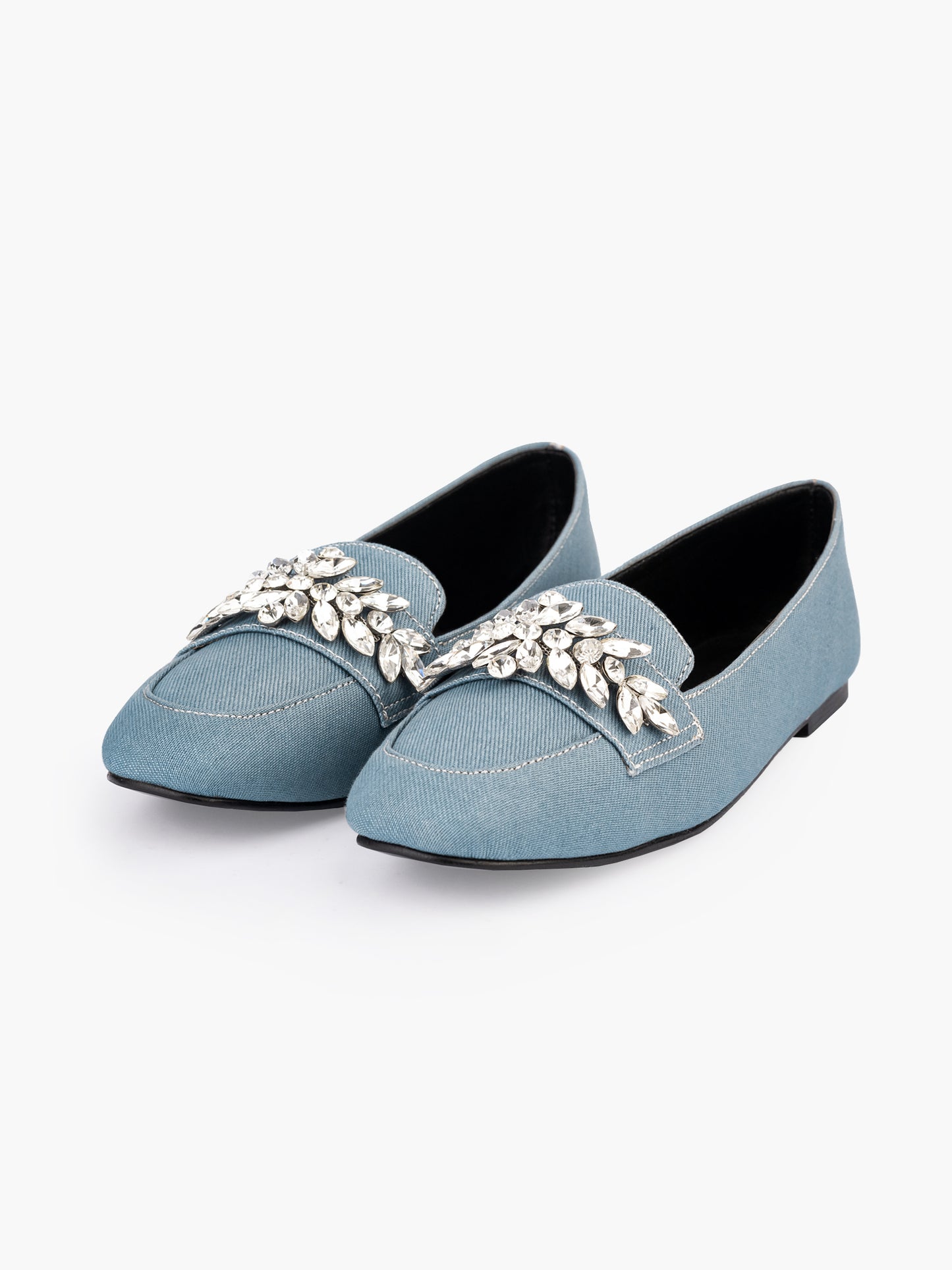 Embellished Loafers