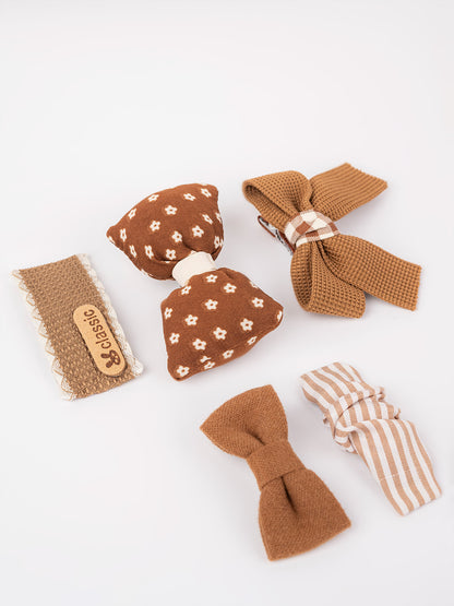 Classic Bow Hair Clip Set