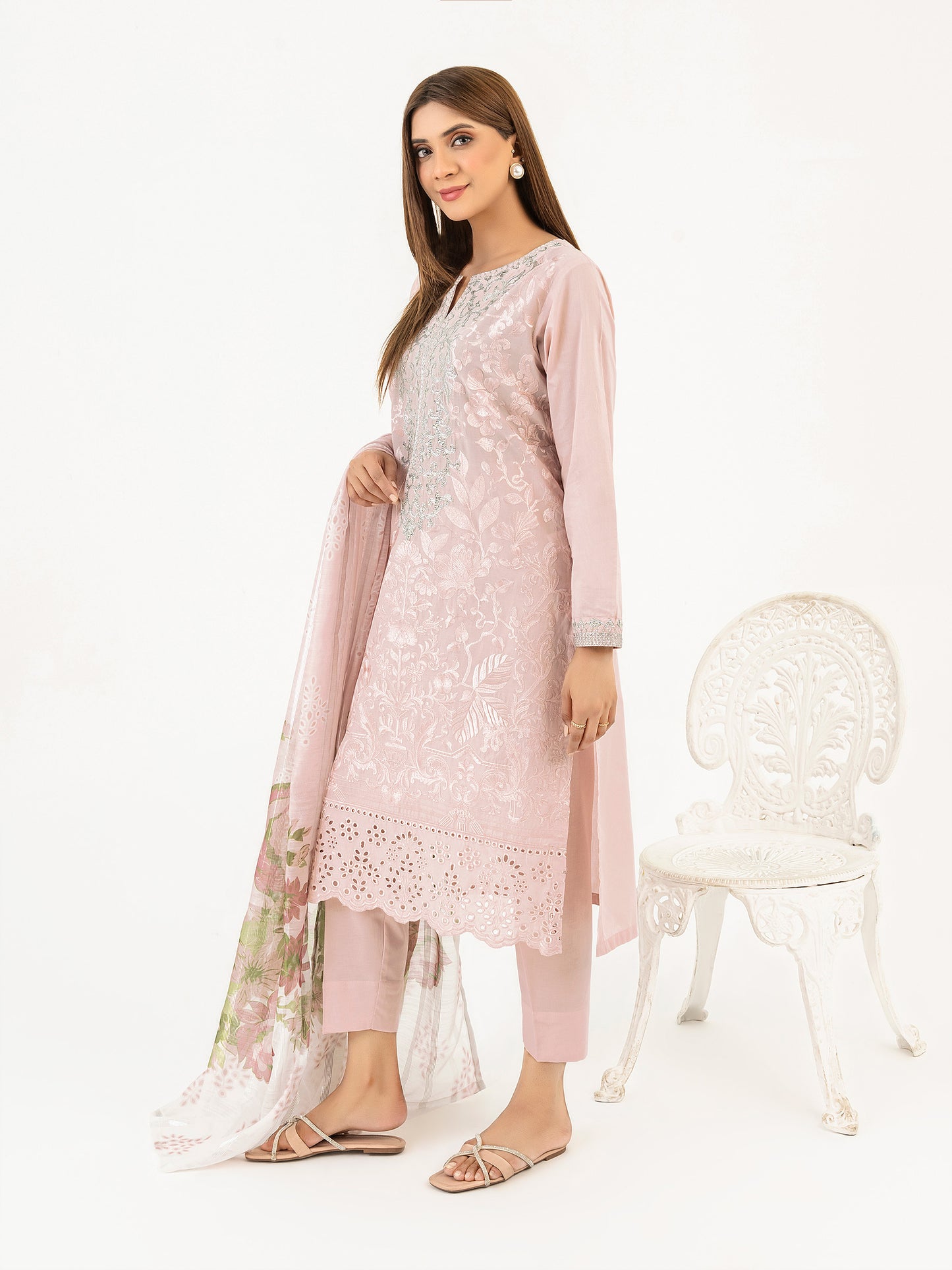3 Piece Lawn Suit-Embroidered (Pret)