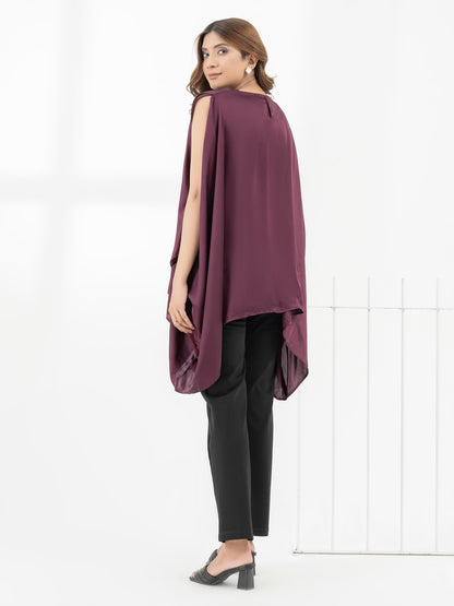 Embellished Silk Top