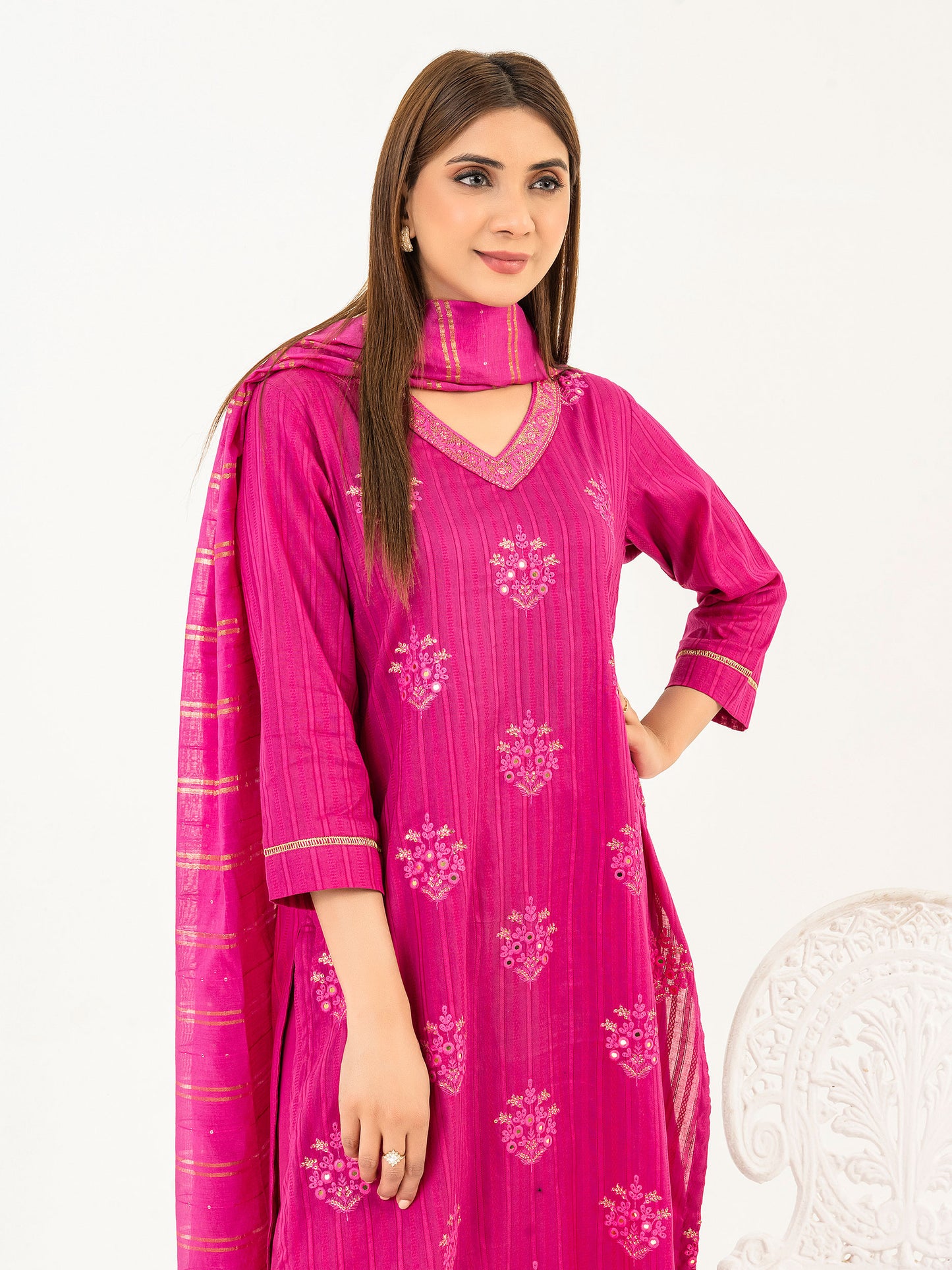 3 Piece Lawn Suit-Embroidered(Pret)