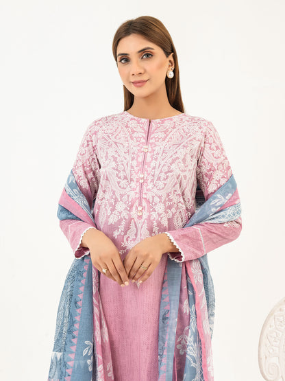 3 Piece Lawn Suit-Printed (Pret)