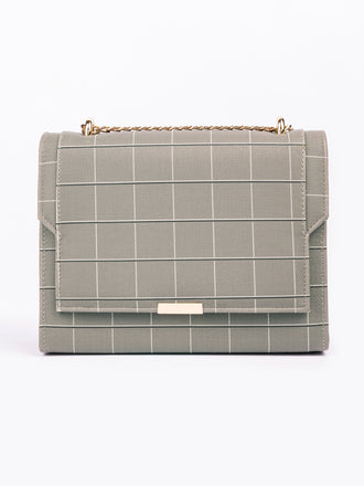 checkered-print-handbag