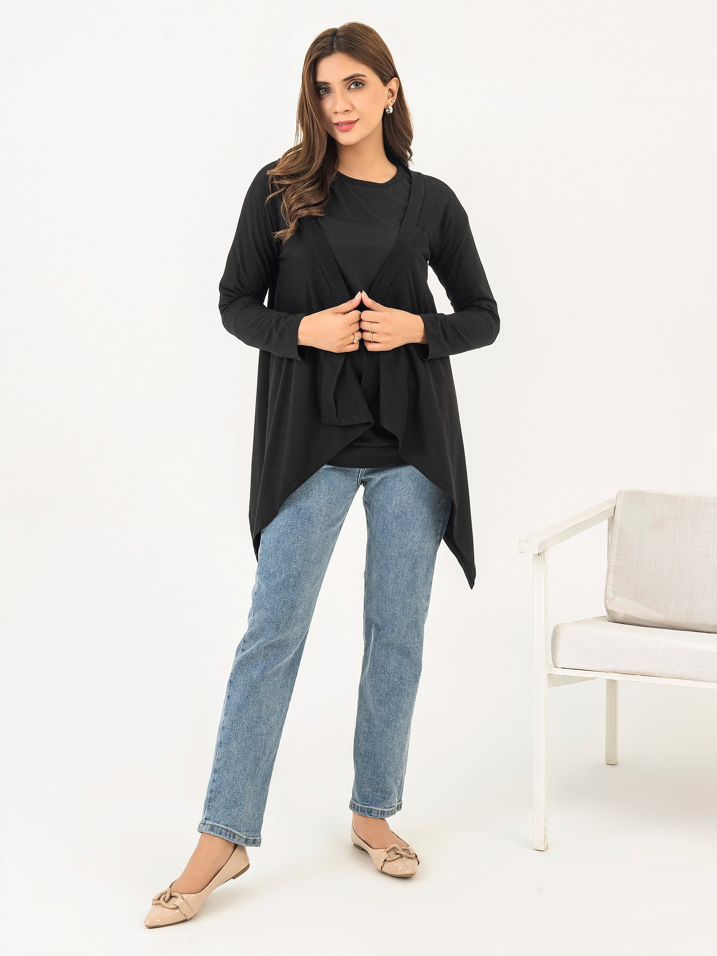 Dyed Jersey Cardigan