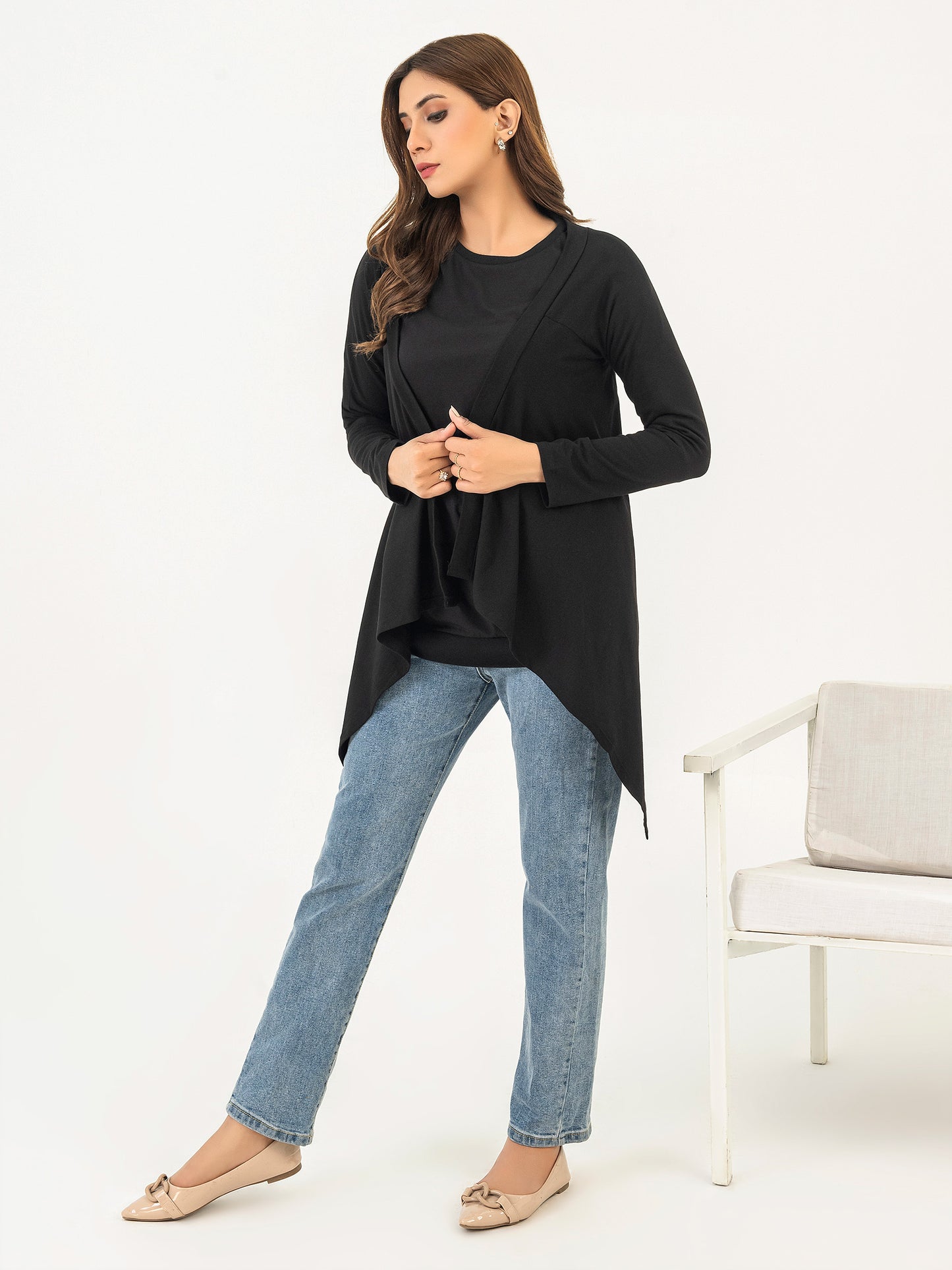 Dyed Jersey Cardigan