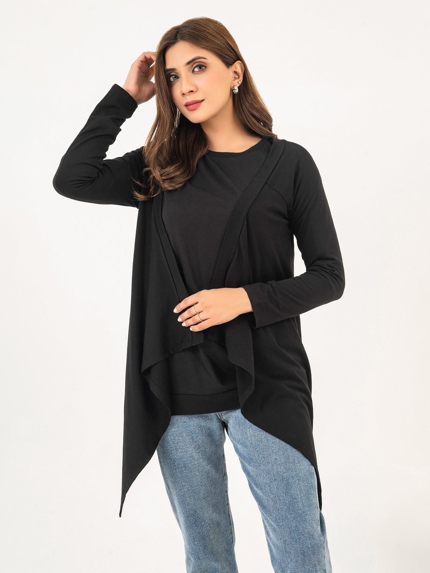 Dyed Jersey Cardigan