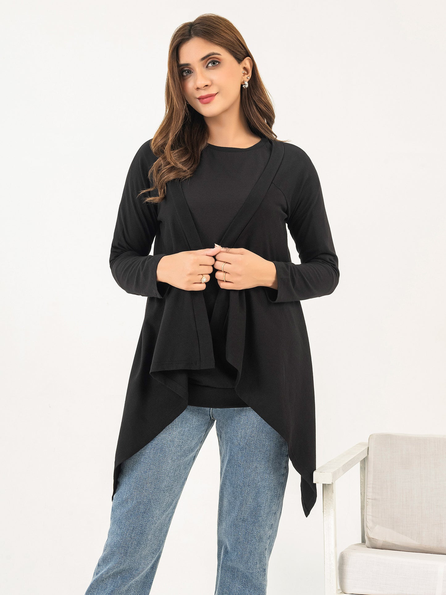 Dyed Jersey Cardigan