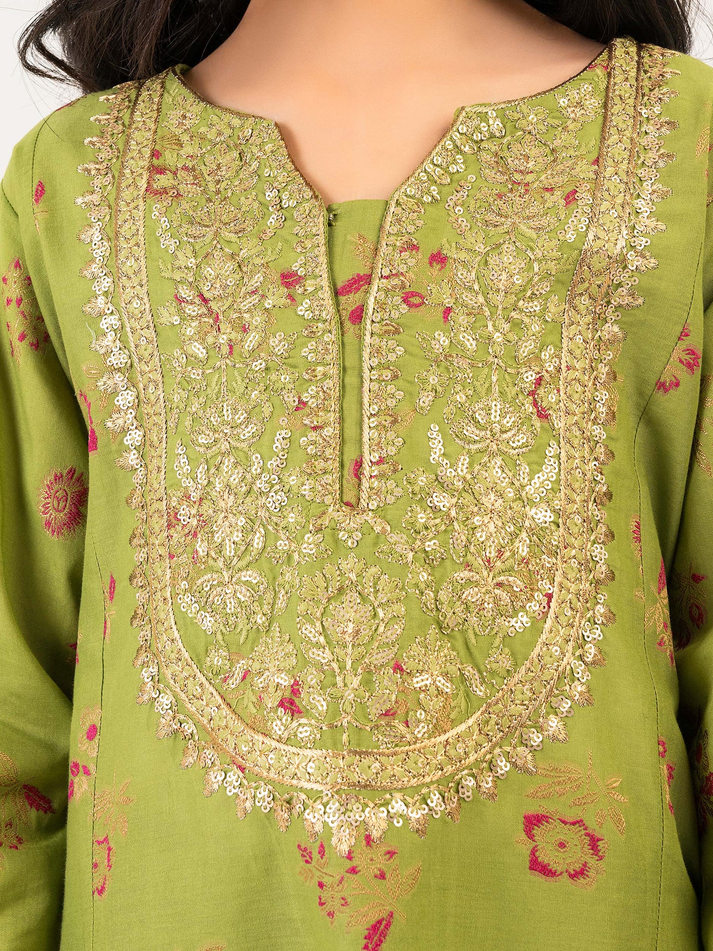2 Piece Jacquard Suit-Embroidered