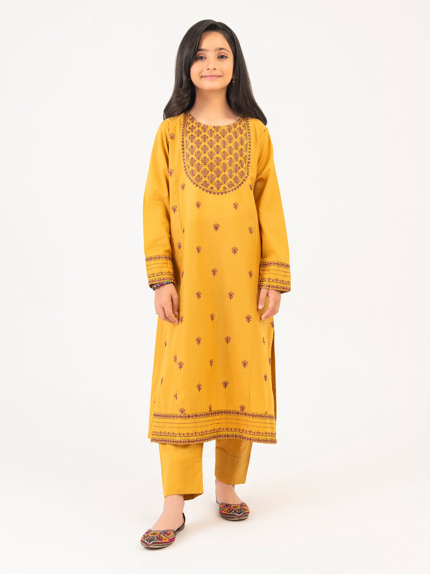 2 Piece Lawn Suit-Embroidered