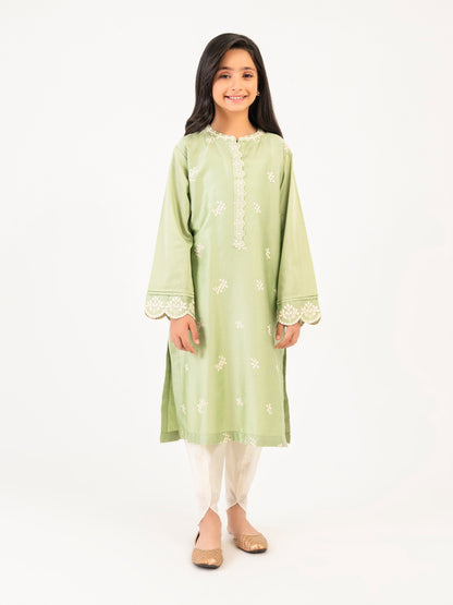 Satin Shirt-Embroidered