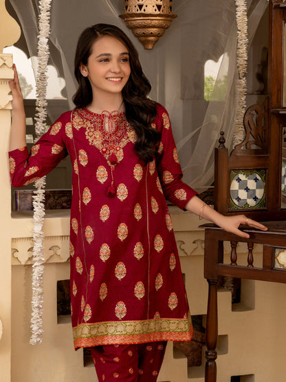 2 Piece lawn Suit- Embroidered