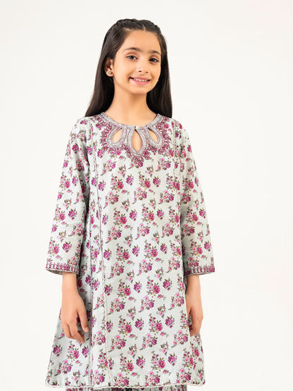 2 Piece Lawn Suit-Embroidered