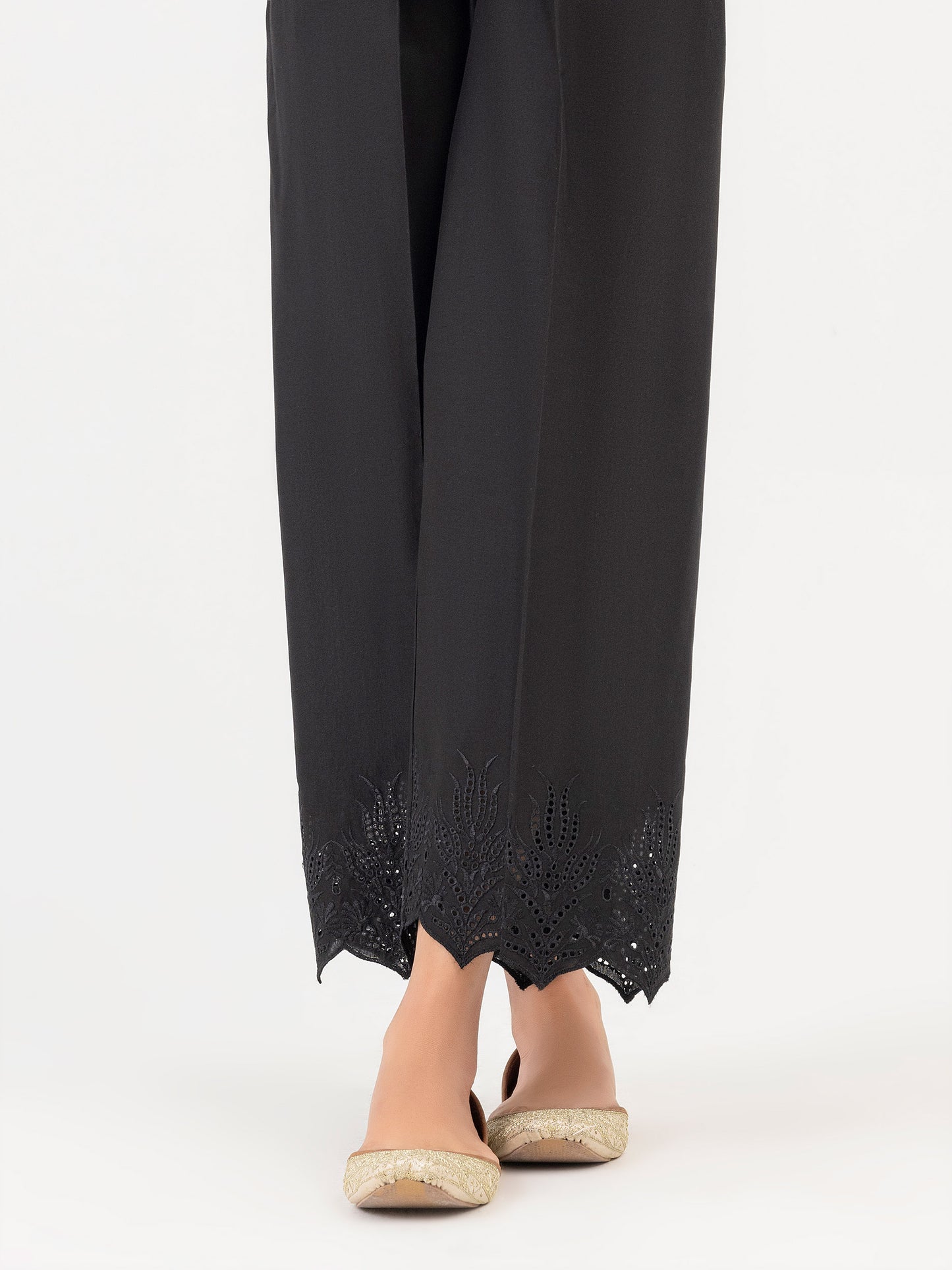 Cambric Trouser-Embroidered (Pret)