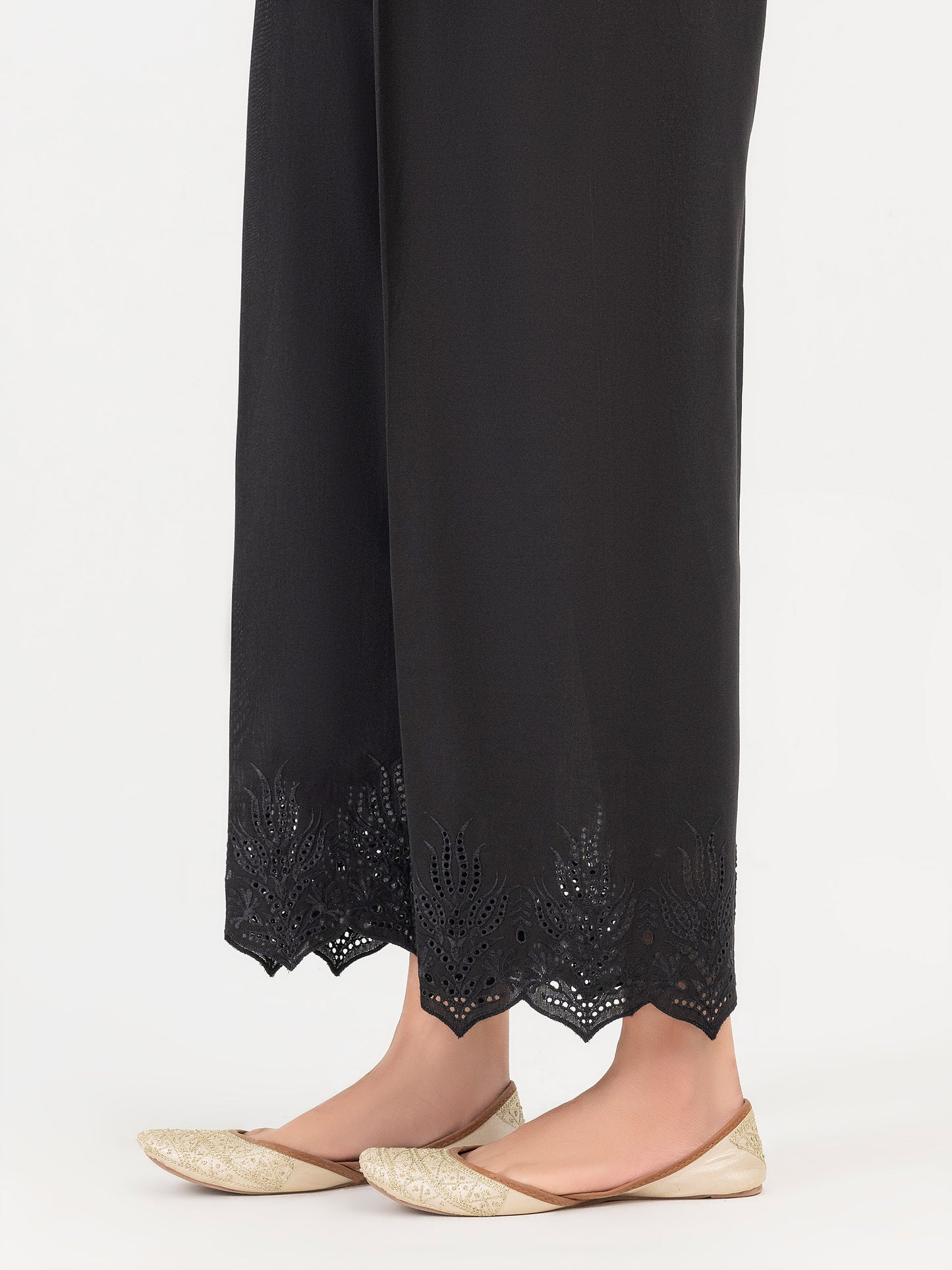 Cambric Trouser-Embroidered (Pret)