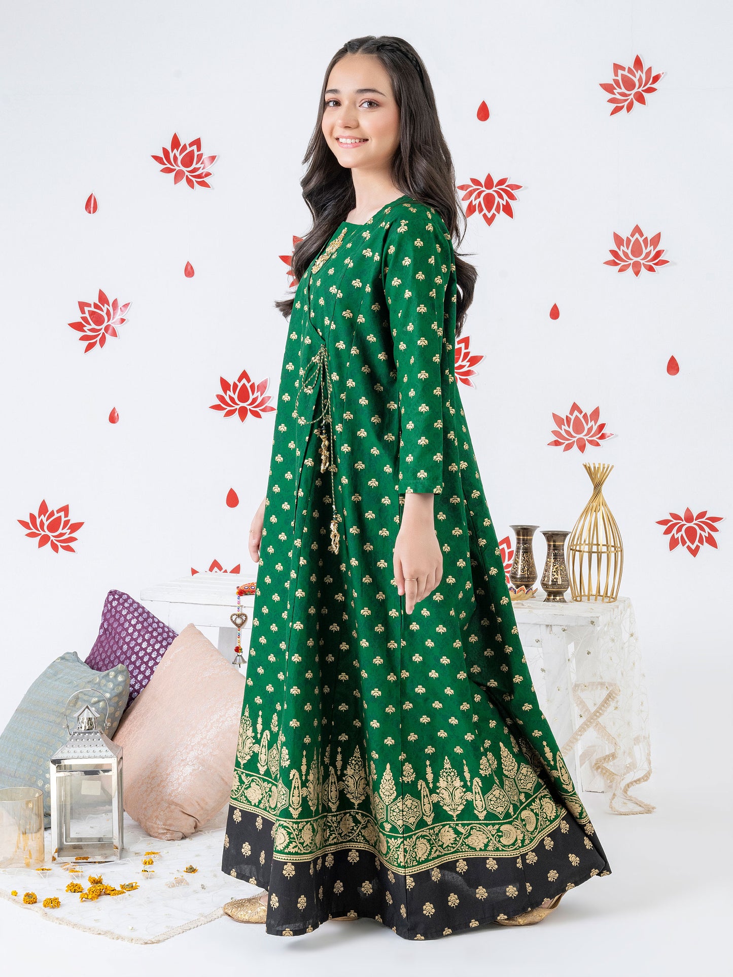 Lawn Frock-Embellished