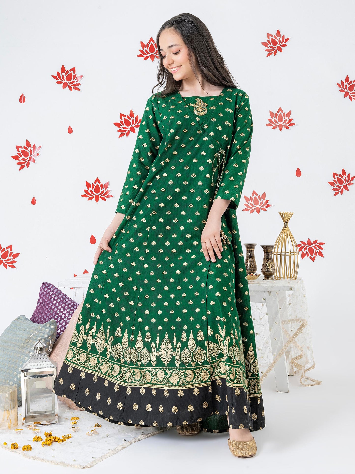 Lawn Frock-Embellished