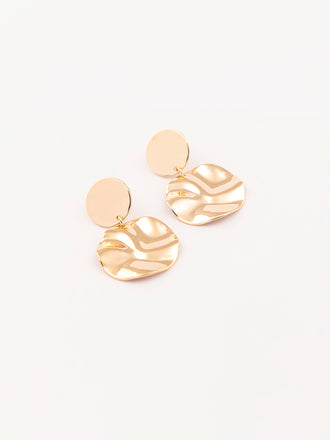 metallic-circular-drop-earrings