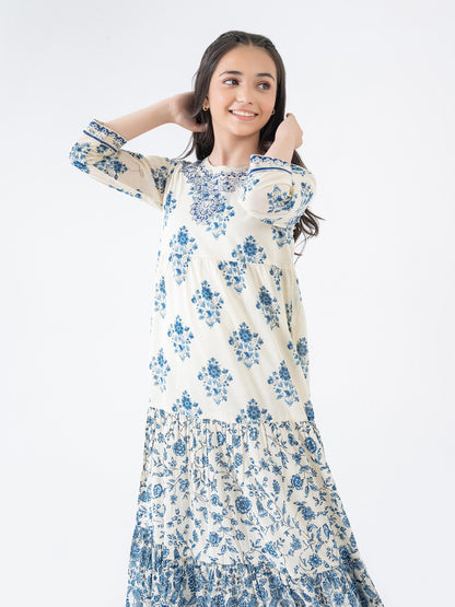 Lawn Dress-Embroidered