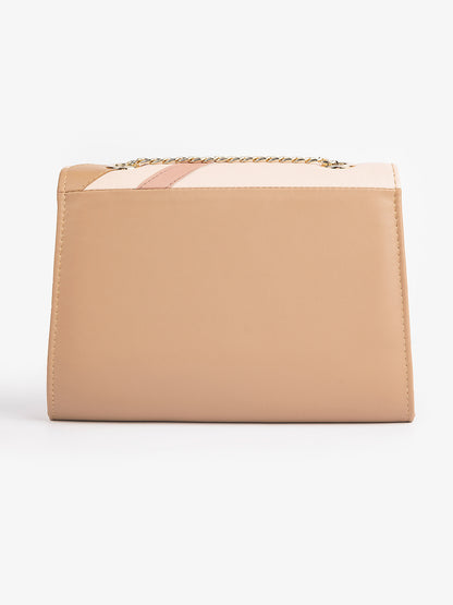 Two Toned Striped Clutch